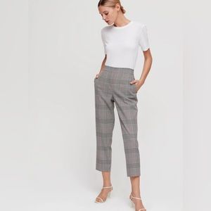 Classic Aritzia Babaton Conan plaid pants, US 10